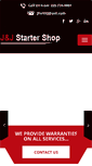 Mobile Screenshot of jandjstartershop.com